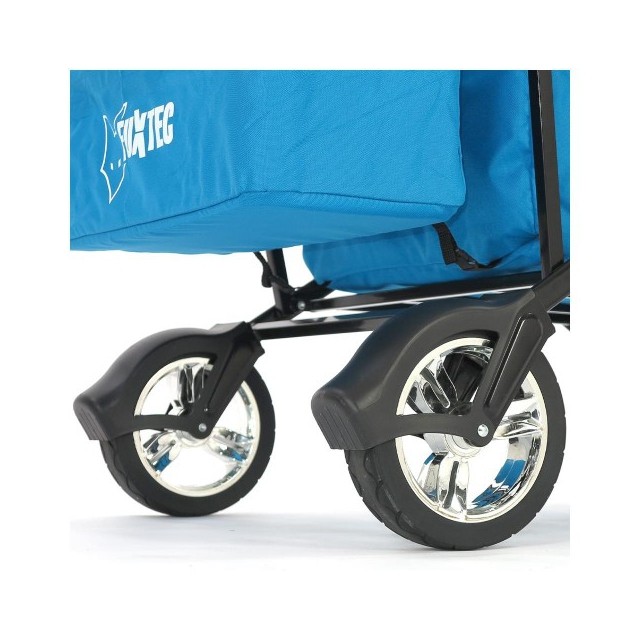 FUXTEC wózek wielofunkcyjny - transportowy CT500 turkusowy plażowy